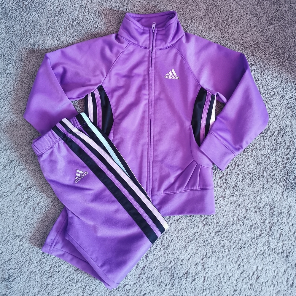 Adidas track suit for toddler girl
